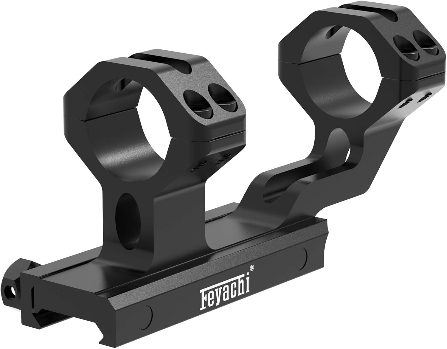 Feyachi SRM12 Scope Mount Offset Cantilever Dual Ring 1 Inch Diameter Riflescope Picatinny Mount : Sports & Outdoors