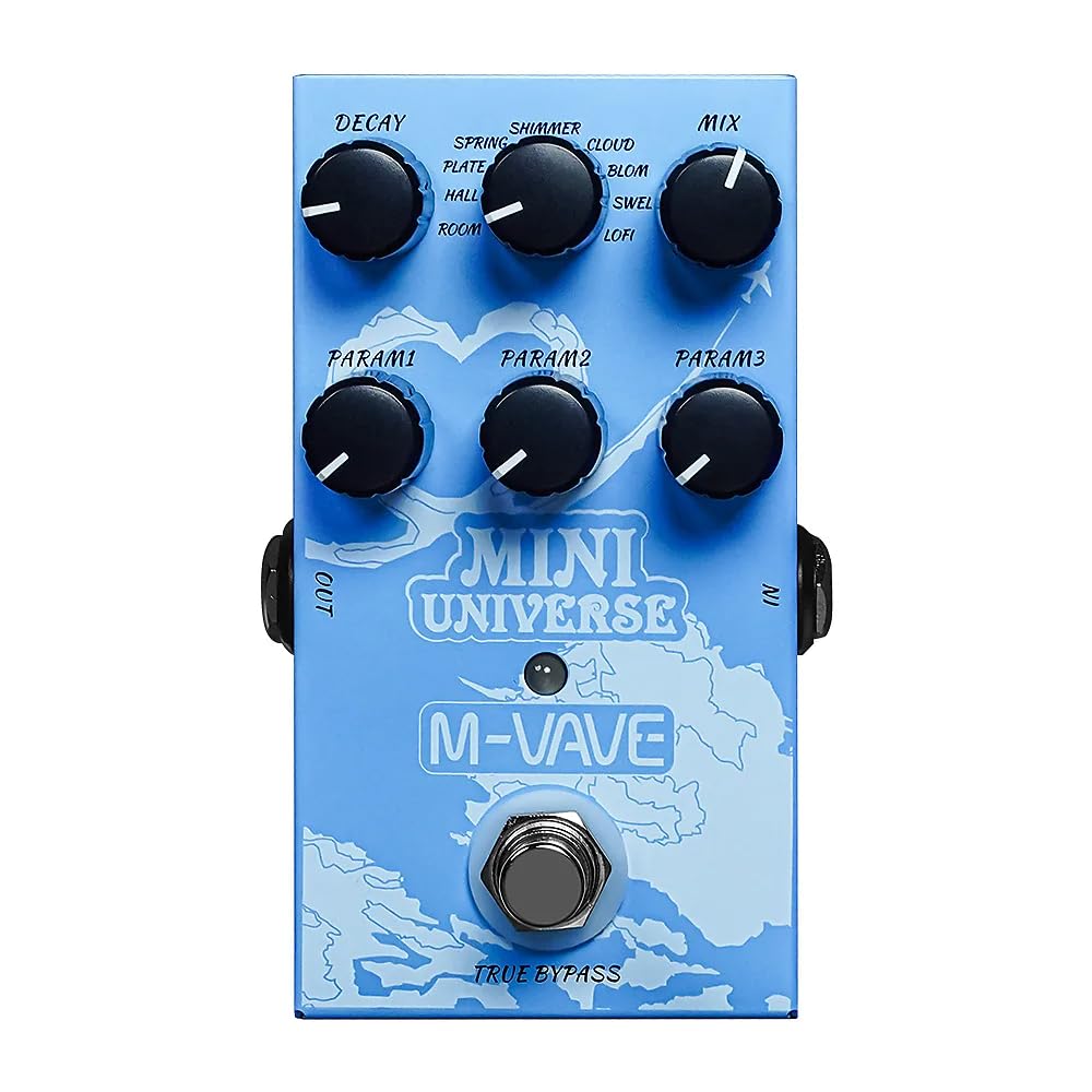 M-Vave Miniuni - 9 digital reverb effects in one guitar pedal