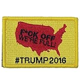 Donald Trump 2016 Campaign Patch Yellow and Red By ADISID