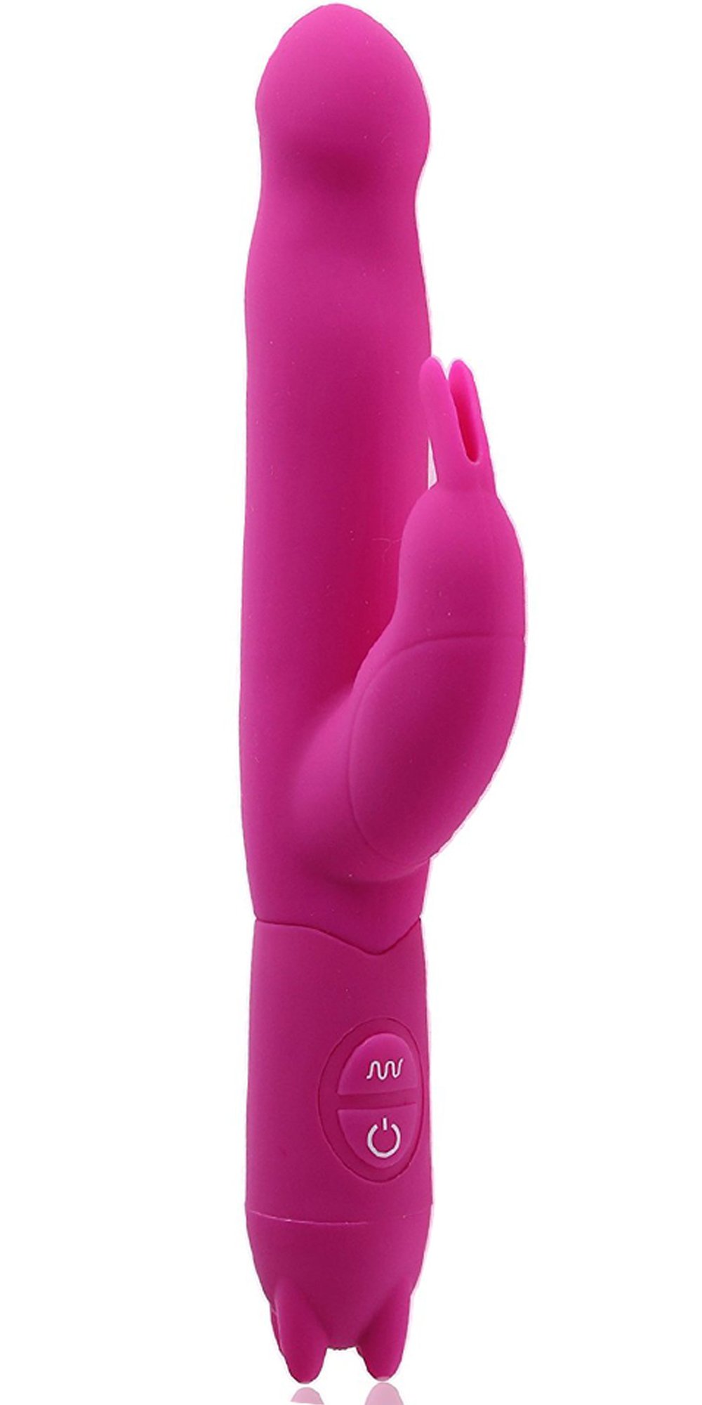 Vibratoren Rabbit Vibrator mit Peniskopf für Sie klitoris und g-punkt aus Silikon ,21.8 cm