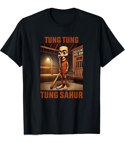 Tung Tung Tung Sahur is Calling Meme T-Shirt : Clothing, Shoes & Jewelry