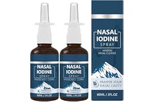 𝙄𝙤𝙙𝙞𝙣𝙚 Nasal Soothing Spray, Natural Formula Clear Nasal Spray for Women Men, Relieve Discomfort, Cleansing, Moisturizi