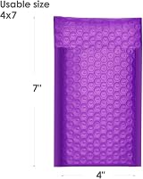 Switory Purple Bubble Mailers 50pcs 4x7 Self Seal Padded Envelopes view 7