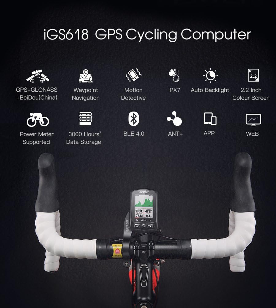 igpsport igs618 bluetooth wireless gps cycling computer