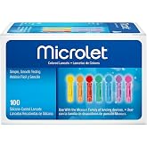 Microlet Colored Lancets 100 Each (Pack of 2)