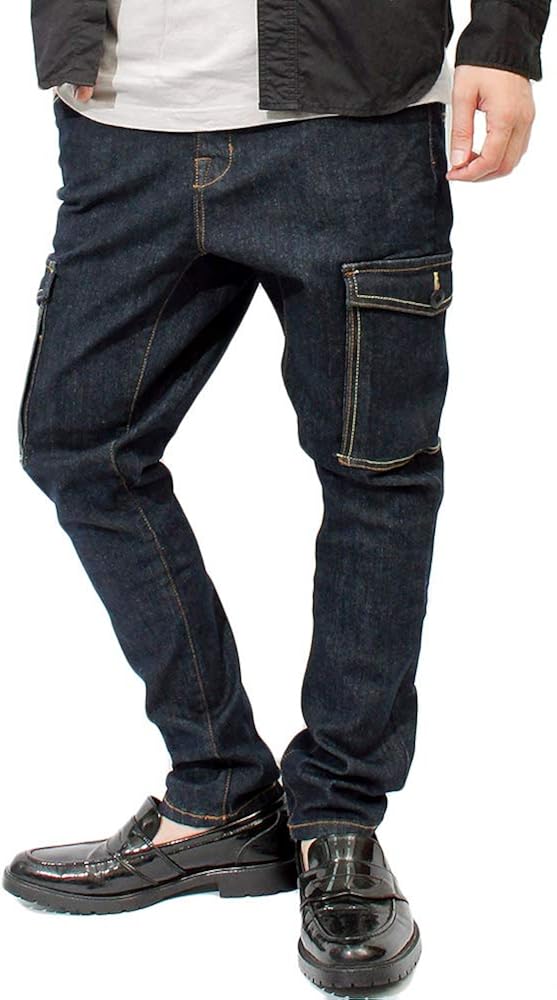 サルエルパンツ メンズ ワンウォッシュ ストレッチ スキニー デニム ジーンズ 通販 Amazon