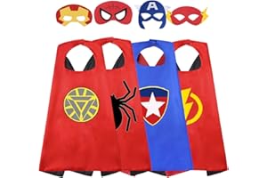 Treasure Store Birthday Gifts for 6 Year Old Boys -Party Supplies for Kids, Superhero Dress up Costumes Gifts Toys for 3-7 Year Old Boys Toddler Halloween Cosplay Christmas Gifts 4 Pcs