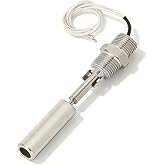 Liquid Level Sensor Switch Water Level Switch, Side Mounted Water Floating Sensor Switch, Solid Stainless Steel Sensor Switch 1/2NPT Male Thread DC0-110V