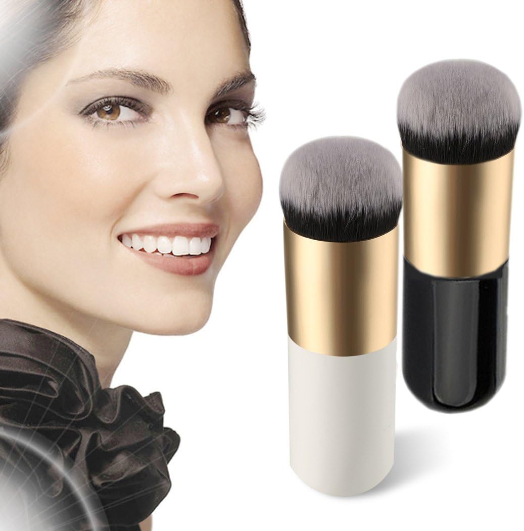Foundation Makeup Brush Flat Top Face Brush Blending Flawless Brush Cosmetics Stippling Powder Brush Set