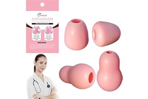 JAVINHAU Silicone Ear Tips Earbud Replacement for Littmann Stethoscopes - Comfortable Fit Littman Ear Tips Replacement，Stethoscope Ear Pieces,Cardiology IV Parts & Littmann Stethoscope Parts (pink)