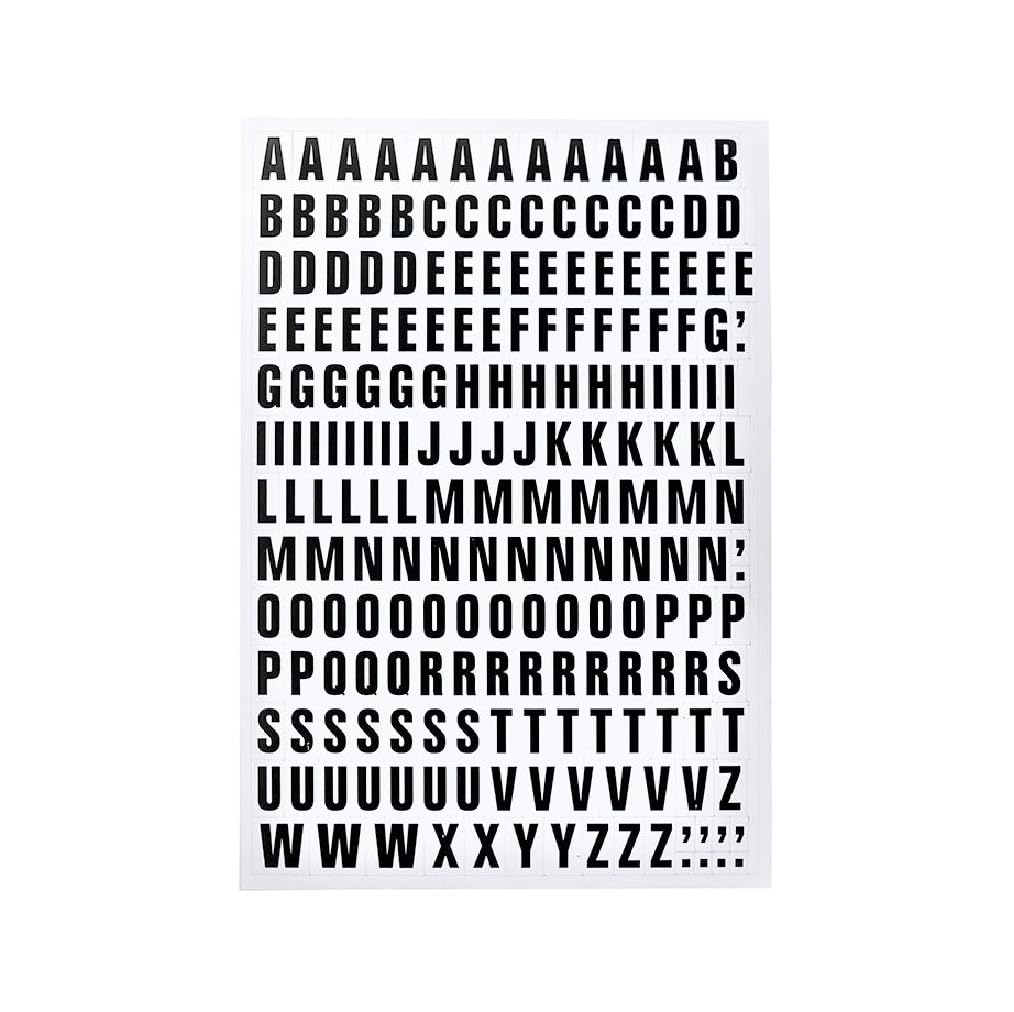 A-Z Magnetic Letters 17mm Character Height, Workplace Labeling, Industrial Alphabet Set for Racking, Shelving & Metal Surfaces, Durable, Reusable, Black on White