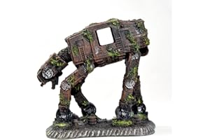 fazhongfa Fish Tank Decorations Star Wars Aquarium Accessories Small to Large Fish Tank Resin Decor for Betta Goldfish Hideouts Cave Hide Ornament Backgrounds (at-Medium)