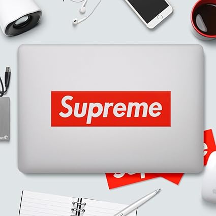 supreme apple sticker