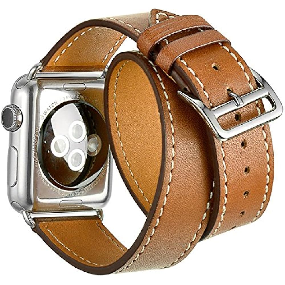 For Apple Watch Band IWatch Bands 42mm Genuine Leather Strap IPhone
