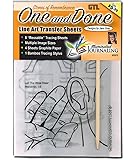 G.T. Luscombe Company, Inc. One & Done Line Art Trace & Transfer Sheets Stones of Remembrance | Reusable Line Art & Lettering Styles Transfer Sheets, Graphite Paper, Stylus | Bible Journaling Set