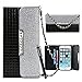 Iphone 6 Plus Case,Iphone 6 Plus Wallet Case,By Caseland Grid Pattern Bling Button Wallet Case For Iphone 6 Plus 5.5 Inch Case With Sling black