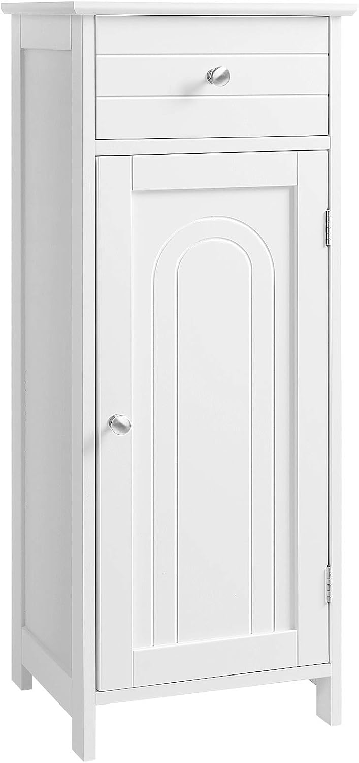 Amazon Com Vasagle Bathroom Floor Cabinet Wooden Storage