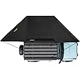 BUNKER INDUST 180 Degree Awning Free Standing, Vehicle Awning Built-in LED Light - Three Colors, Car Driver Side Awning for SUV Van Truck Camper, Weatherproof 180 Overland Awning