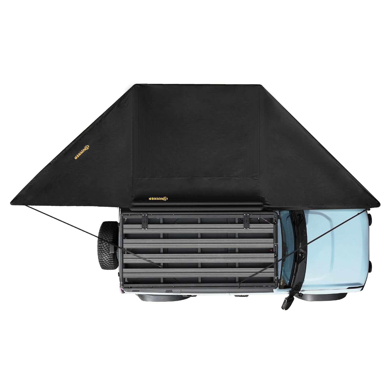Photo 1 of BUNKER INDUST 180 Degree Awning Free Standing, Vehicle Overland Awning Built-in LED Light - Three Colors, Car Driver Passenger Side, Waterproof Wind Resistant for SUV Van Truck Camper