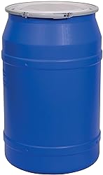 Eagle 55 Gallon Plastic Drum with Lid, Metal