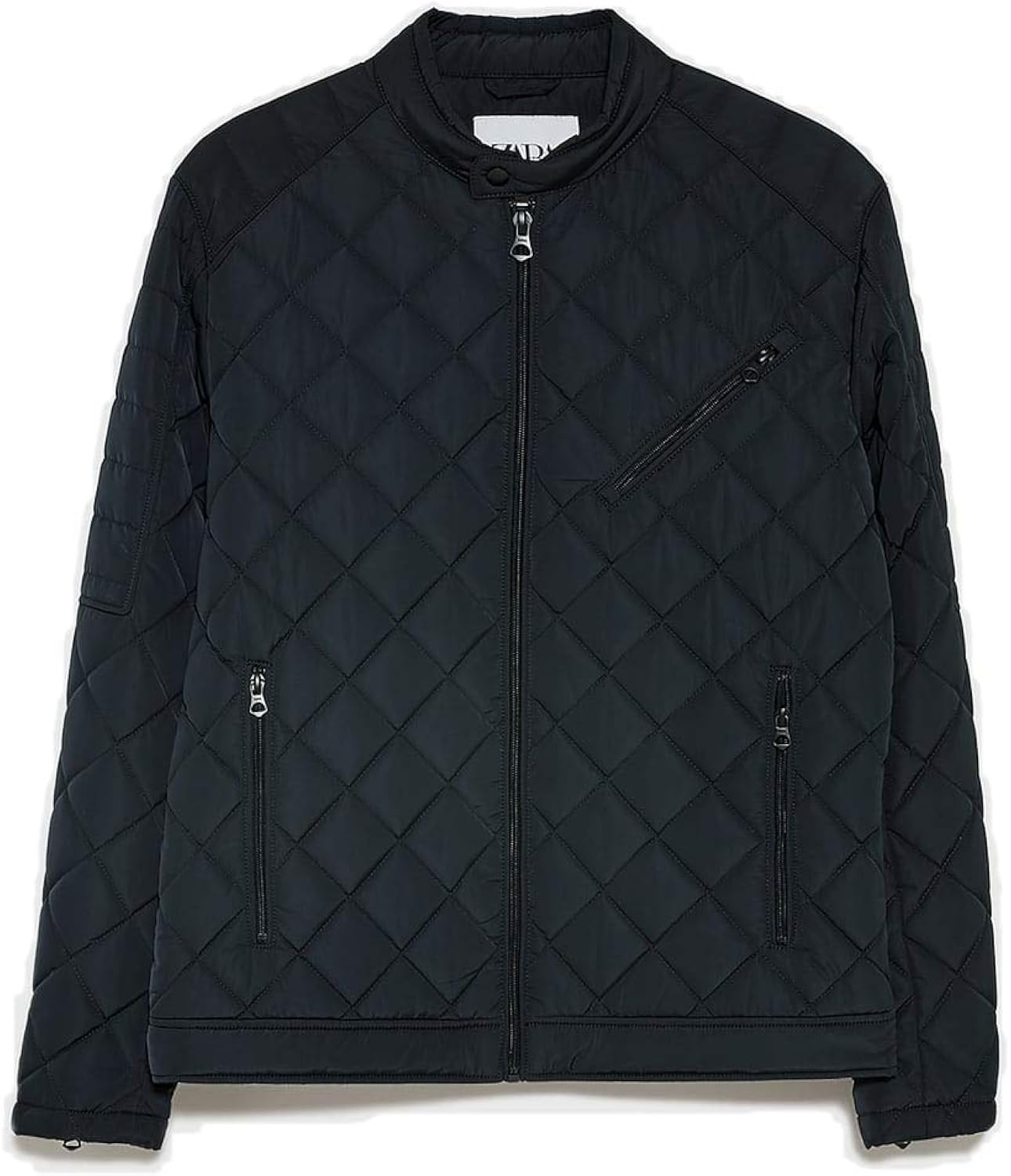 Buy ZARA Men's Quilted Jacket (Medium) Navy Blue at Amazon.in