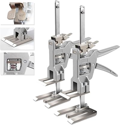 Eidoct 2 Pack Metal Labor Saving Arm Jack 880LB Cabinet Door Window Lifter