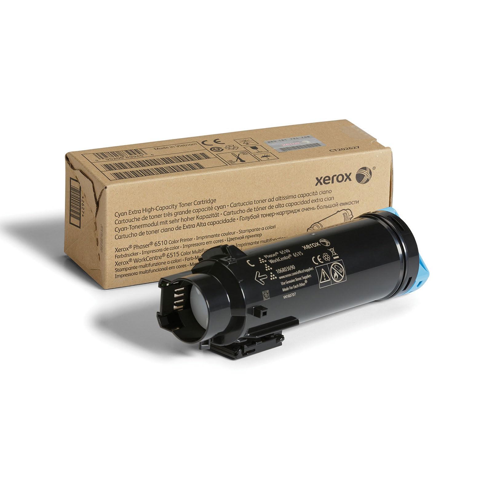 Xerox Genuine Phaser 6510 / Workcentre 6515 Cyan Extra High Capacity Toner Cartridge (4,300 Pages) - 106R03690