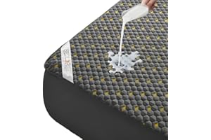BEDLORE Queen Mattress Protector, Waterproof Mattress Cover Fitted 6-18 Inch Deep Pocket, Breathable and Noiseless Mattress P