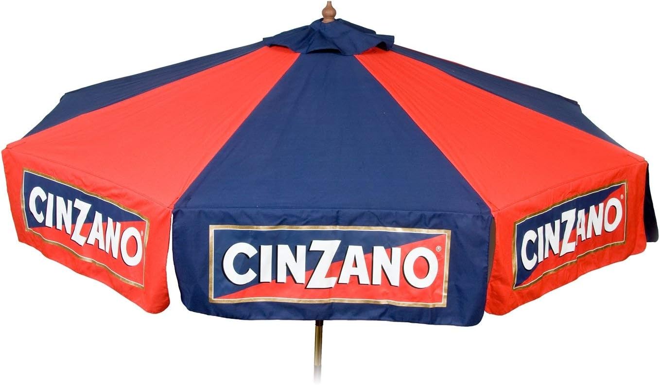 Amazon Com Heininger 1377 Cinzano Red And Blue 9 Foot Market Patio Umbrella 2 Pack Garden Outdoor