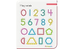 Playskool Magnatab — Numbers and Shapes — Magnetic Board Toy Letter Tracing for Toddlers Learning and Sensory Drawing — for Kids Ages 3 and Up