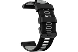U-LIMVE Watch Band for Garmin Forerunner 965/Forerunner 955/Forerunner 945/Forerunner 935, Soft Silicone 22mm Replacement Bands