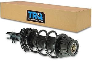 TRQ Front Left Complete Strut & Coil Spring Assembly Drivers Side Compatible with 2012-2017 Hyundai Accent Kia Rio