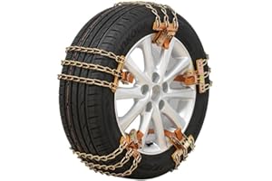 Snow Tire Chains, Universal Car Emergency Anti Slip Snow Chains, 8 Packs Winter Security Portable Adjustable Tire Chains for 