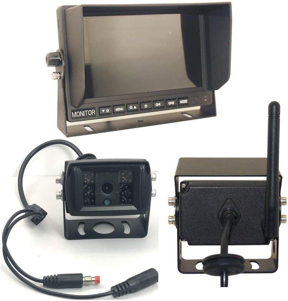 Falcon Electronics LLC Digital Wireless Heavy Duty Backup Camera w/ 7" LCD Without Optional Magnets and Extended Battery