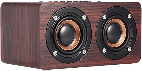 wood grain bluetooth speaker