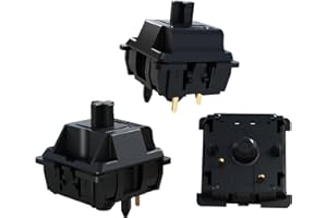 Mciepny Gateron Oil King V2 Linear Keyboard Switch,5 Pin 55gf Pre-lubed Switches for Mechanical Gaming Keyboard(72pcs,Oil King)