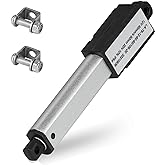 DC HOUSE Mini Electric Linear Actuator Stroke 2"&ndash;Force 4.5 lbs&ndash;12V | High-Speed 1.97"/sec&ndash;Weight 0.15KG Ideal for Intelligent Range Hood, Fan Blades, Cabinets, Window Opener, Robotics, Home Automation