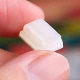 Hicarer 100 Pcs Small White Adhesive Cable Clips Wire Cord Management Holder view 7