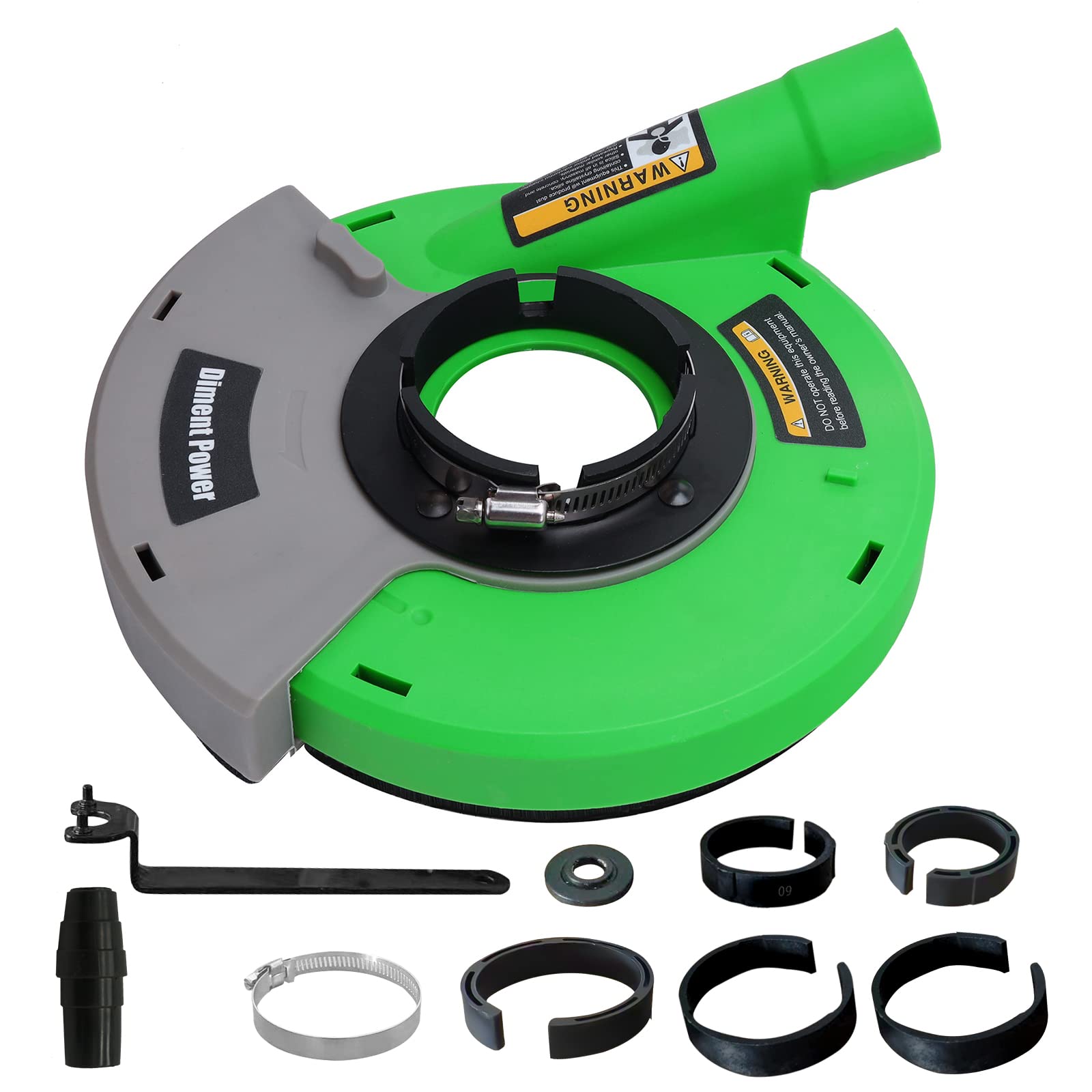 Photo 1 of Diment Power Universal Surface Grinding Dust Shroud for Angle Grinder 7-Inch. Collect Grinding Dust-Wood, Stone, Cement, Marble, Rock,Granite, Concrete