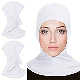 Geyoga 2 Pieces Modal Hijab Cap Adjustable Muslim