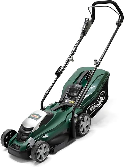 Webb Classic WEER33 Electric Rotary Lawnmower 33cm 5 Heights 35L Bag