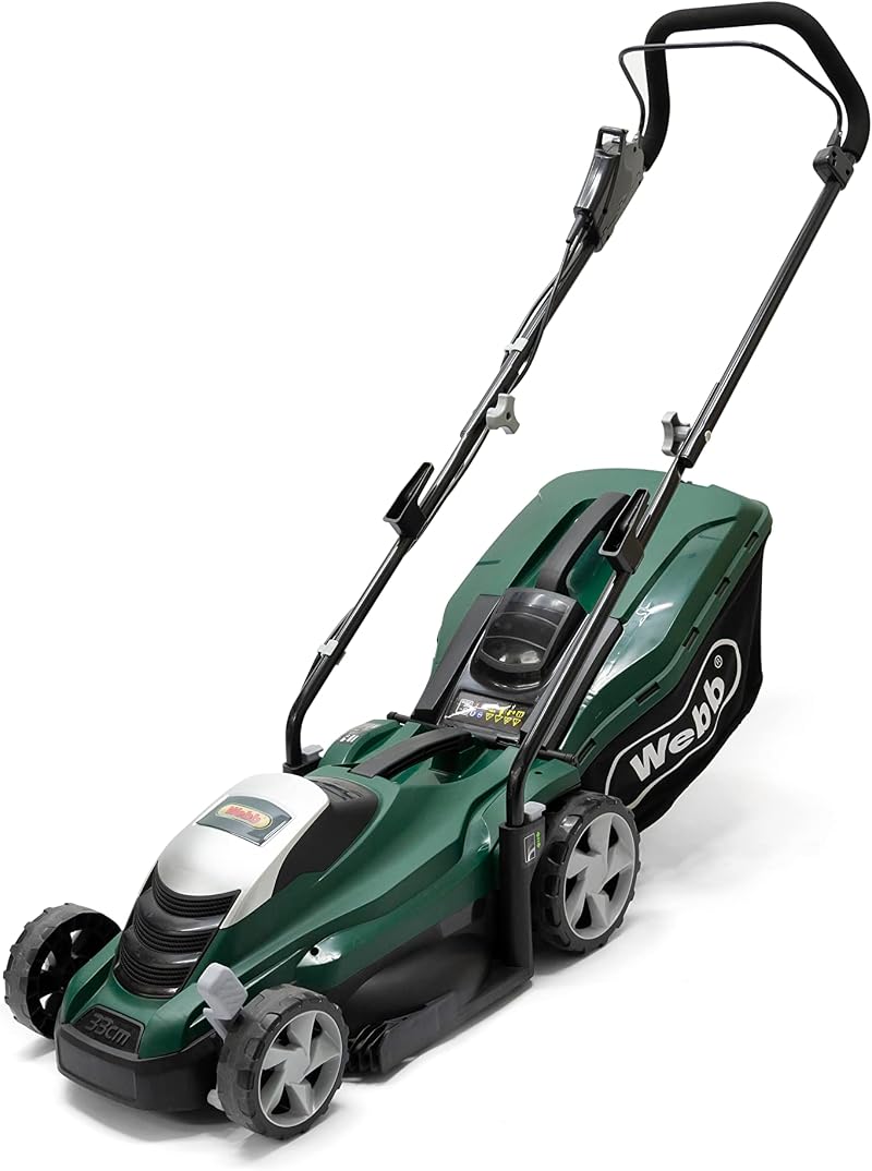 Webb Classic WEER33 Electric Rotary Lawnmower 33cm 5 Heights 35L Bag