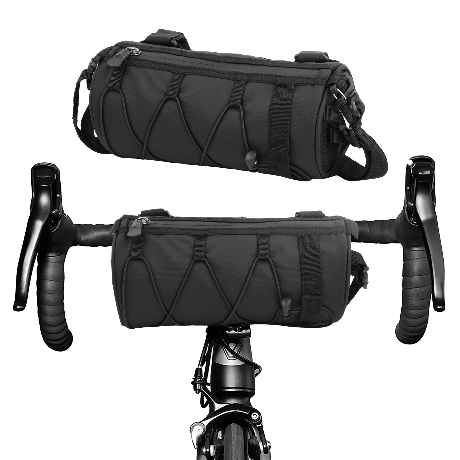 Bike Handlebar Bag: Cycling Front Bag with Shoulder Strap, 2.5L Waterproof