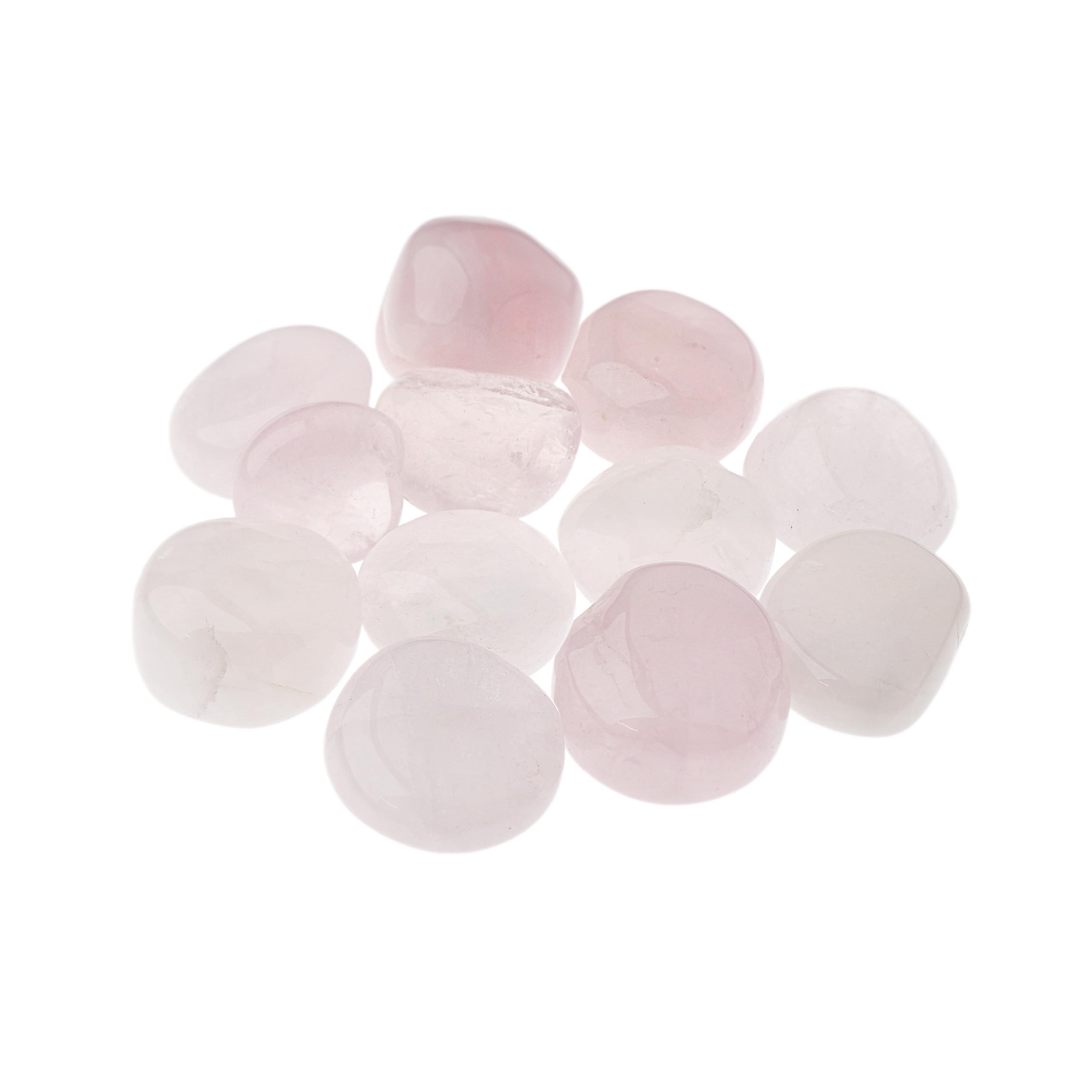 NKlaus 500 g Rose Quartz Gemstone 30-40 mm Healing Stones Delicate Pink Mineral Decoration 14683