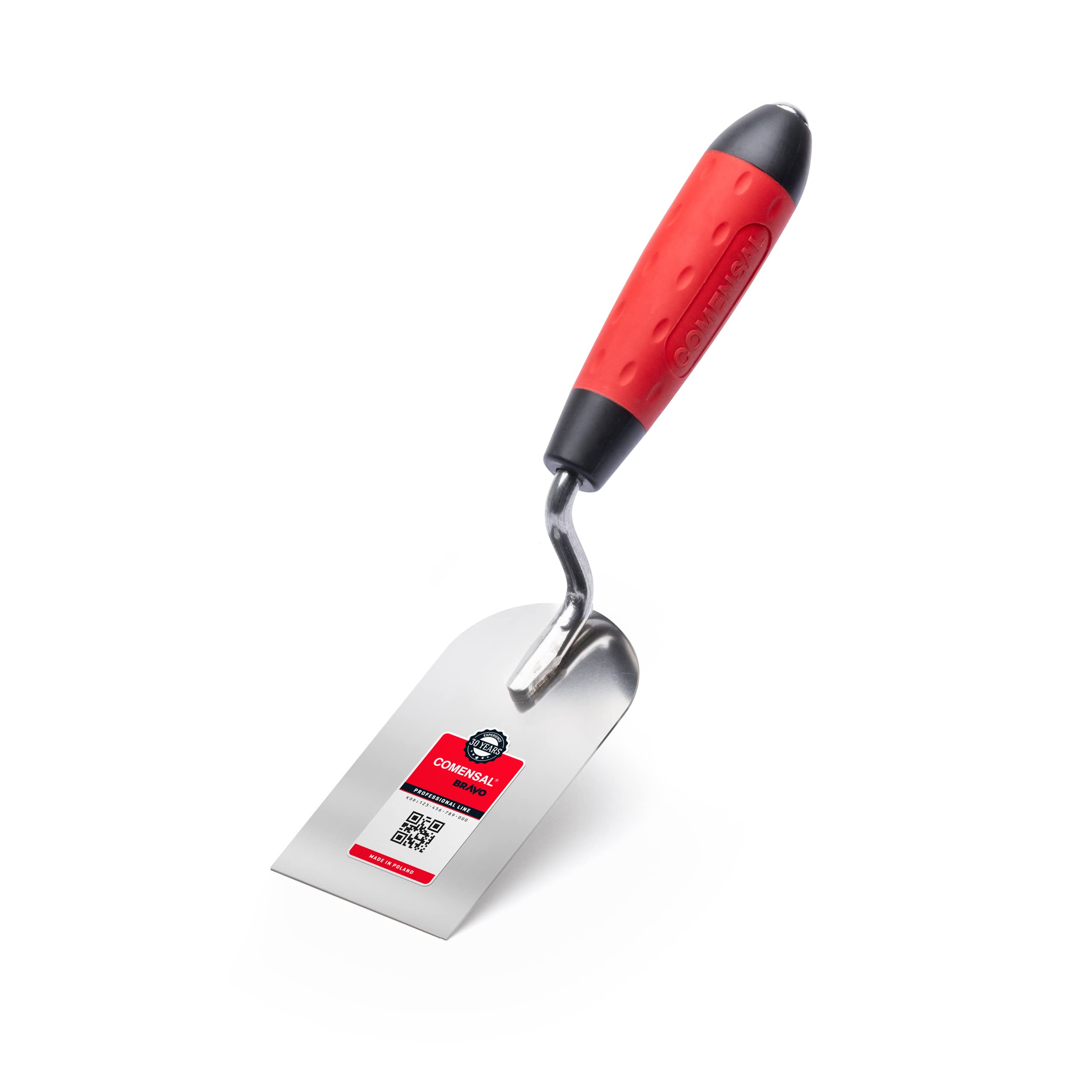 COMENSAL Bucket Trowel 2.3" - Bricklaying Trowel - Plastering Trowel - Plastering Tool - Stainless Steel - Ergonomic Handle - Made in EU - 60 mm