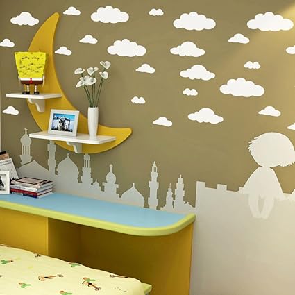 Amazon Com Movemen Wall Sticker 31pcs Diy Large Clouds Wall