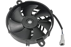 Hoypeyfiy Motorcycle Radiator Cooling Fan 5inch Universal Thermal Fan Motor 12V for All Motocross Dirt Bike ATV
