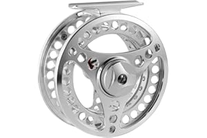 ANGLER DREAM EX-ALC Fly Reel 3/4 5/6 7/8 9/10WT CNC Machined Large Arbor Aluminum Fly Fishing Reels Silver/Gunsmoke Fly Reels