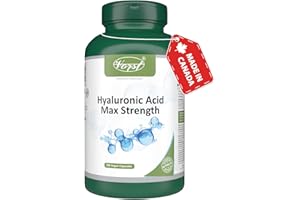 VORST Hyaluronic Acid Max Strength 200mg 180 Vegan Capsules | with Vitamin C 100mg | High Molecular Weight | Supplement for S