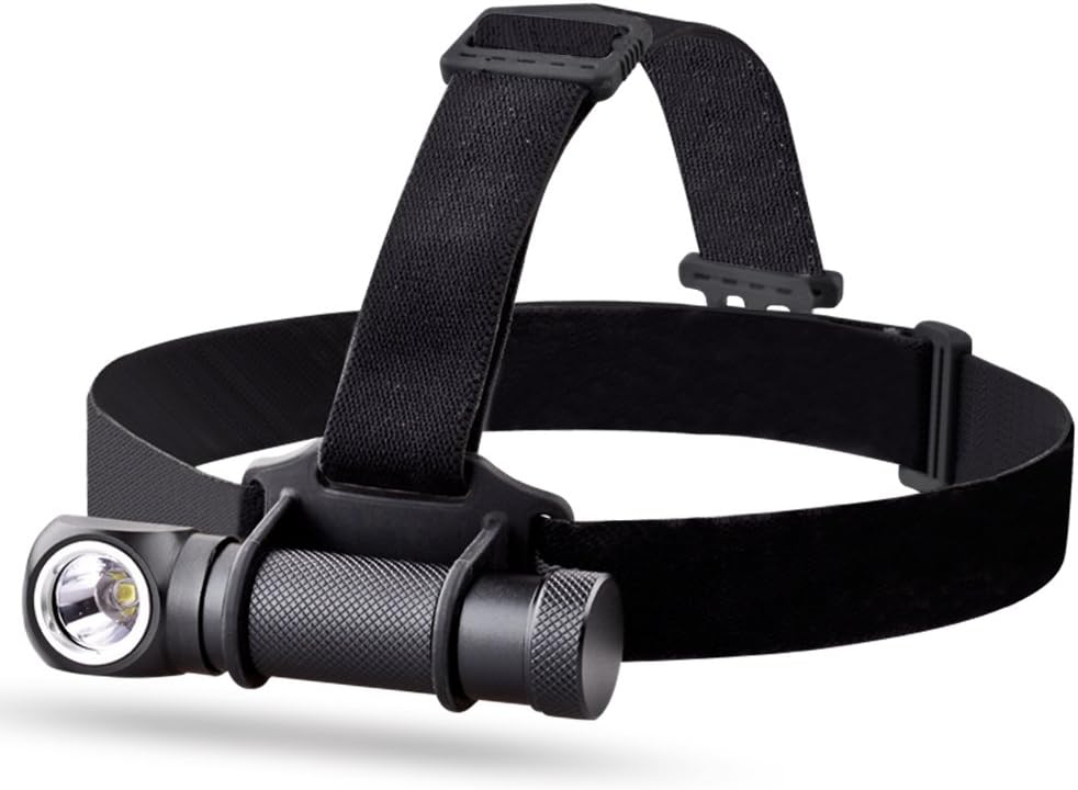 MCCC CREE LED Headlamp, Super Bright 1000 Lumens 5 Modes Headlight, Waterproof with 90º Light Direction 1X18650 Rechargeable Battery Included, Best for Camping Running Hiking and Daily Use